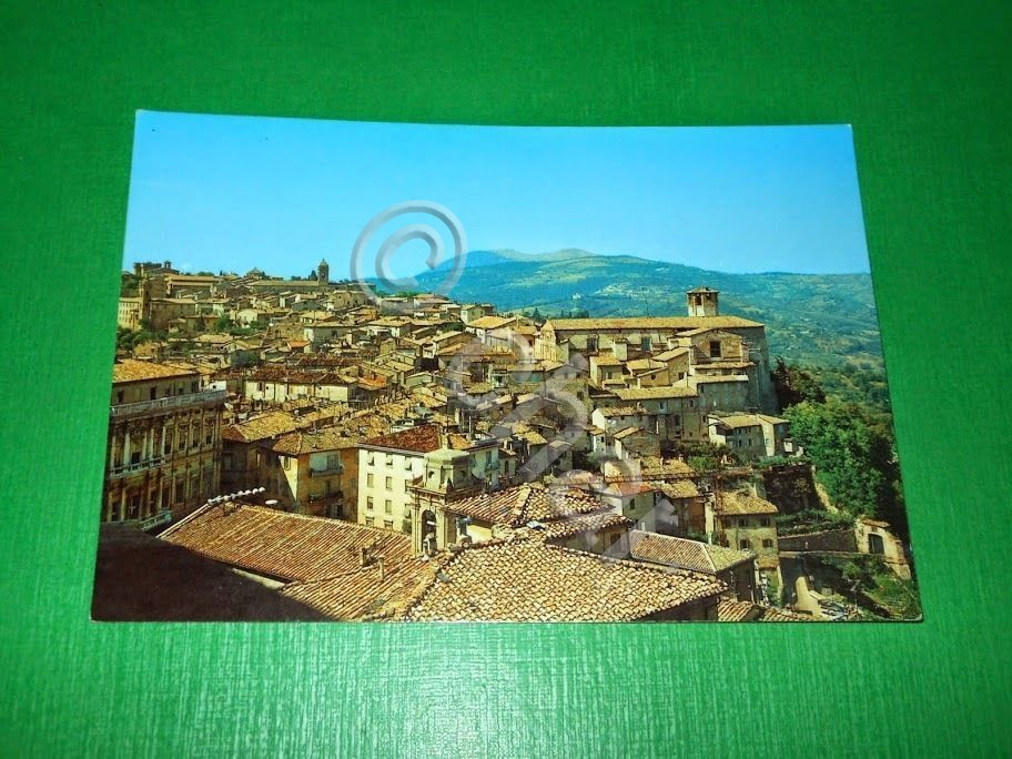 Cartolina Perugia - Panorama parziale da Porta Sole 1965 ca.