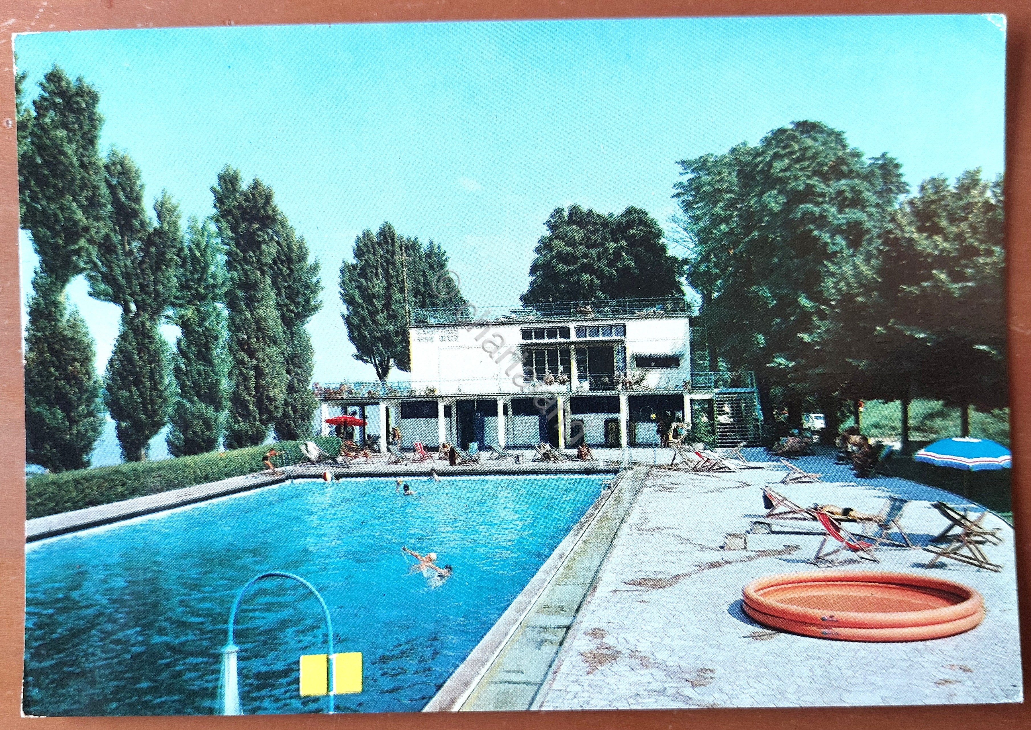 Cartolina Piacenza - Chalet e piscina canottieri Nino Bixio - …
