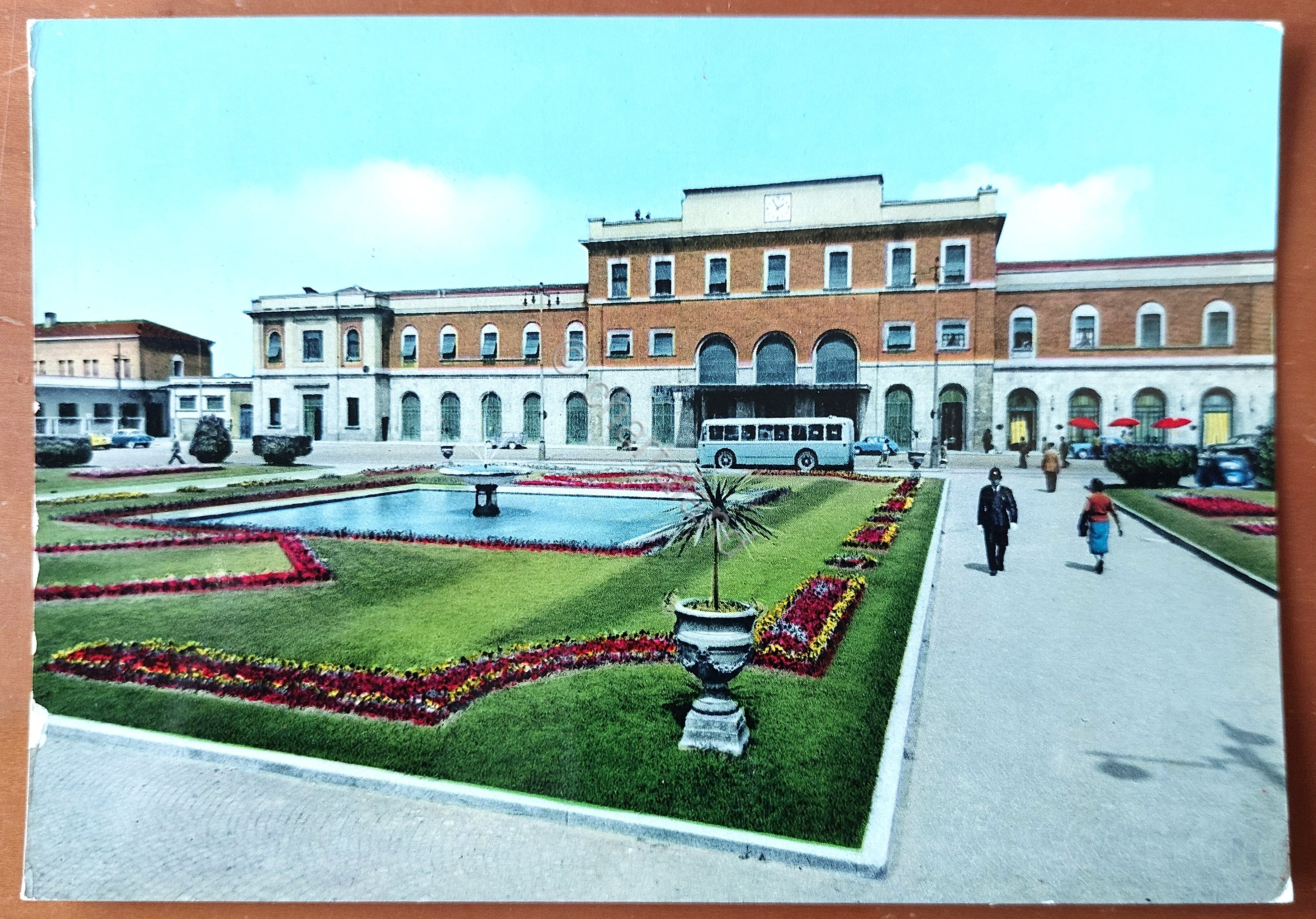 Cartolina Piacenza - Piazzale Marconi e Stazione FF. SS. - …