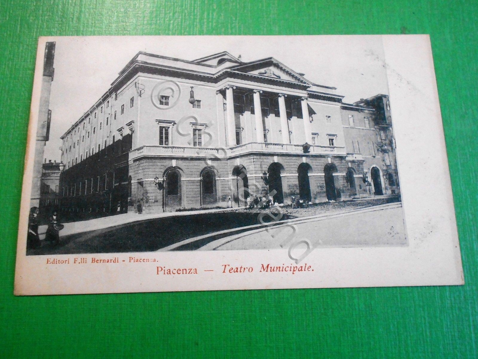 Cartolina Piacenza - Teatro Municipale 1900 ca