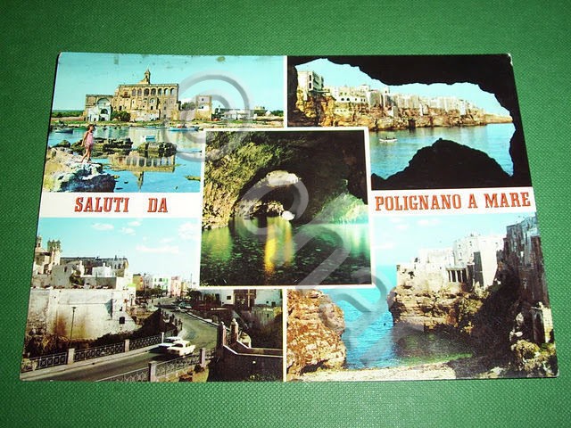 Cartolina Polignano a Mare - Vedute diverse 1966.