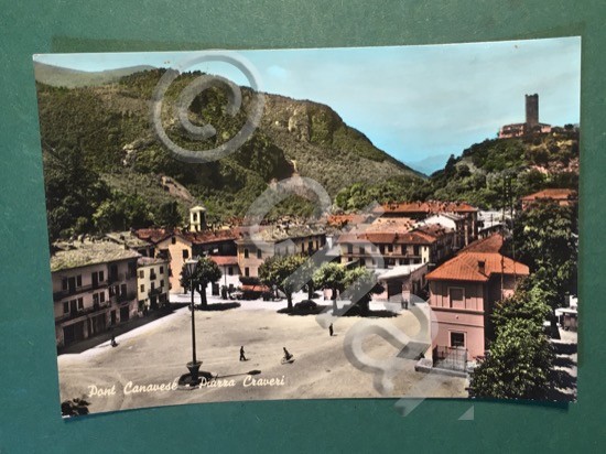 Cartolina Pont Canavese - Piazza Craveri - 1963
