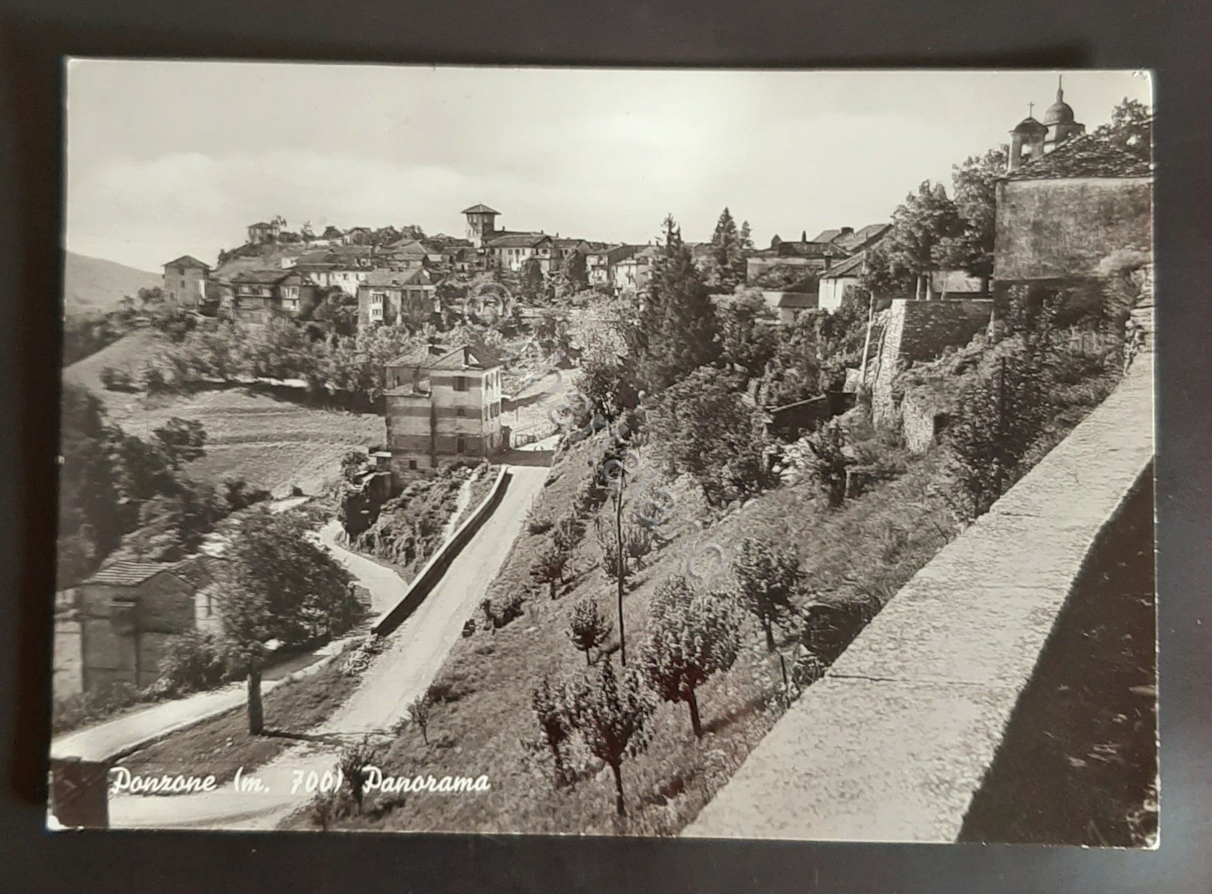 Cartolina Ponzone - Panorama - 1951