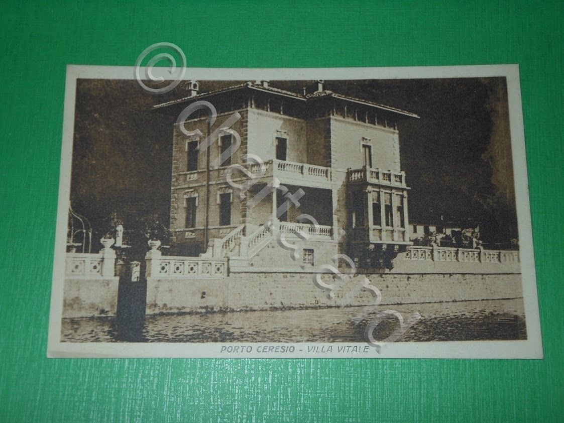 Cartolina Porto Ceresio - Villa Vitale 1940 ca.