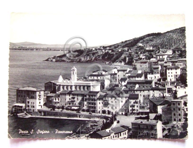 Cartolina Porto Santo Stefano - Panorama 1953.