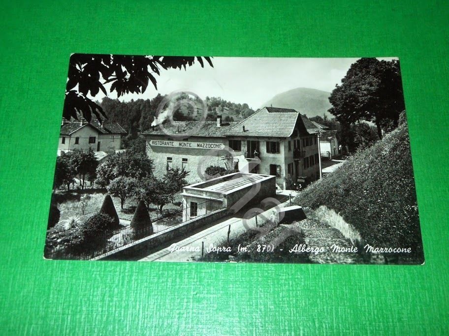 Cartolina Quarna Sopra - Albergo Monte Mazzocone 1952.