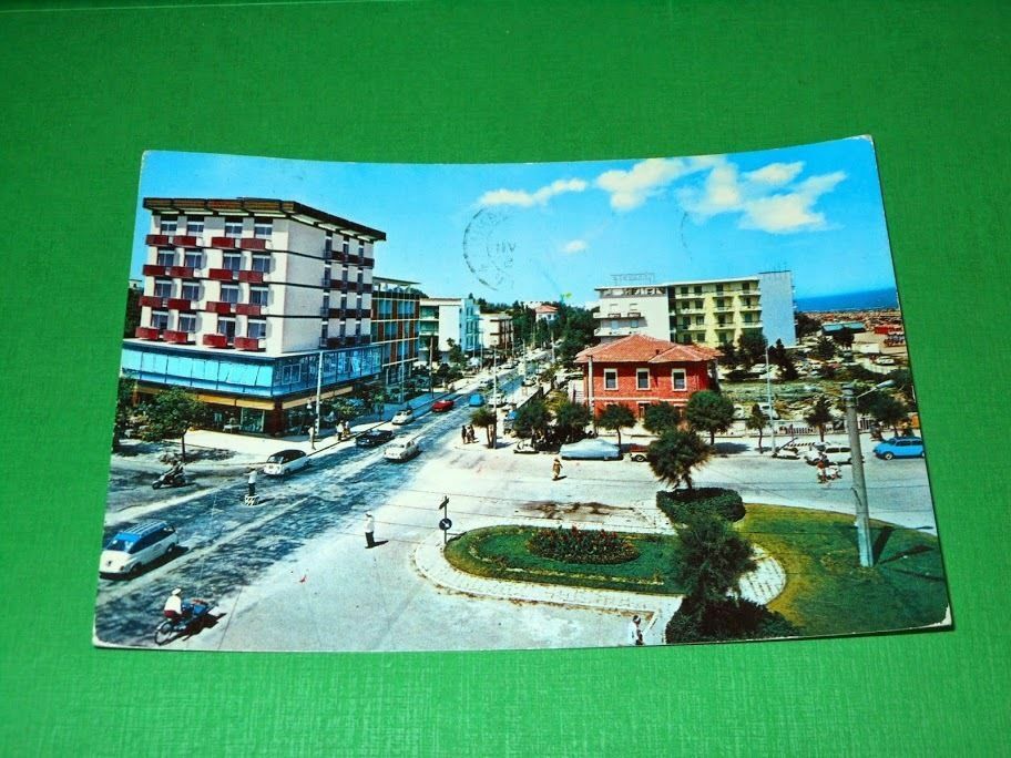 Cartolina Riccione - Zona Alba - Scorcio panoramico 1965.
