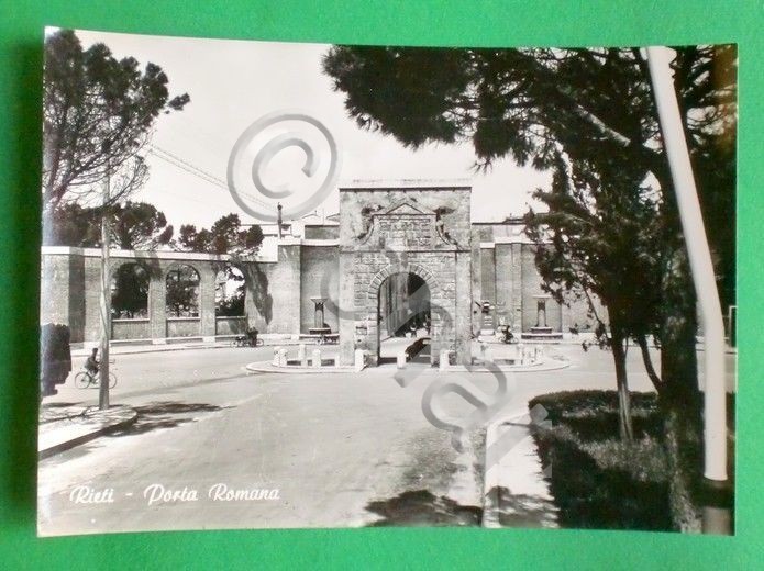 Cartolina Rieti - Porta Romana - 1961.