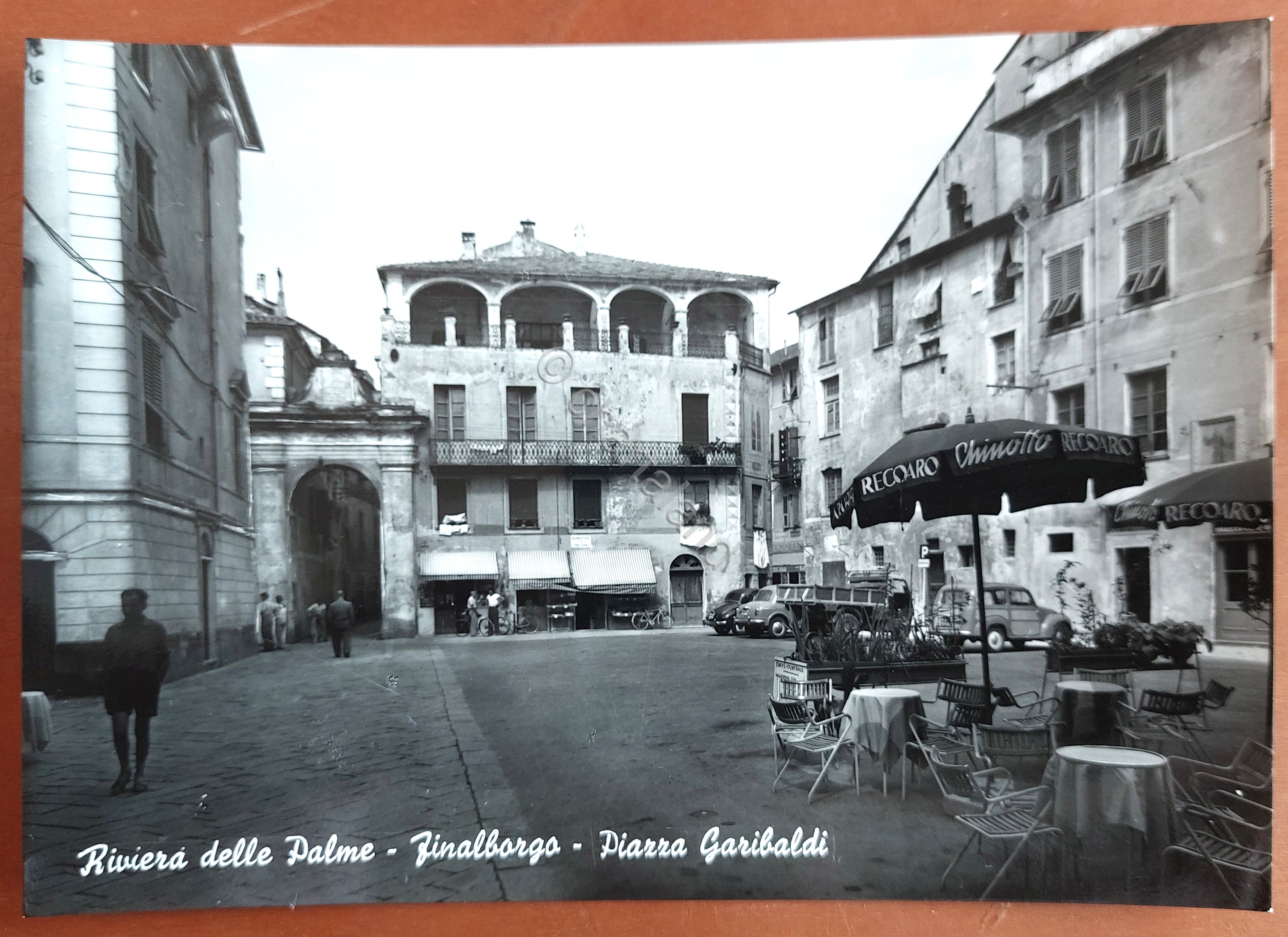 Cartolina Riviera della Palme - Finalborgo - Piazza Garibaldi - …