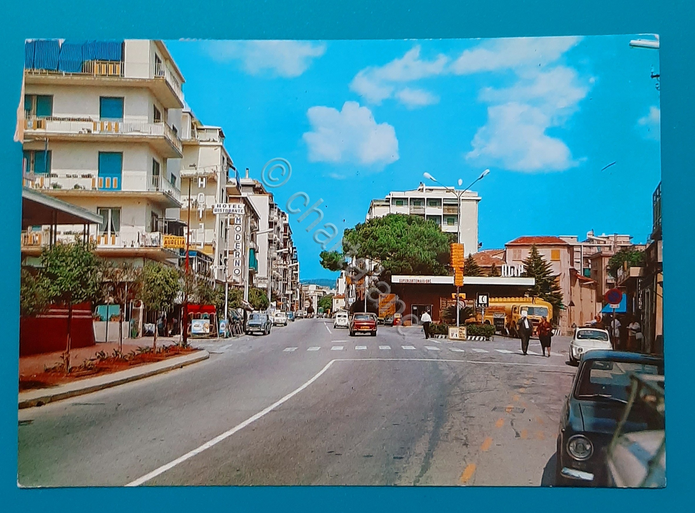 Cartolina Riviera delle Palme - Loano - Via Aurelia - …