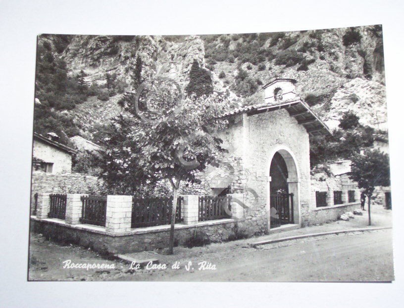 Cartolina Roccaporena - La Casa di S. Rita 1963.