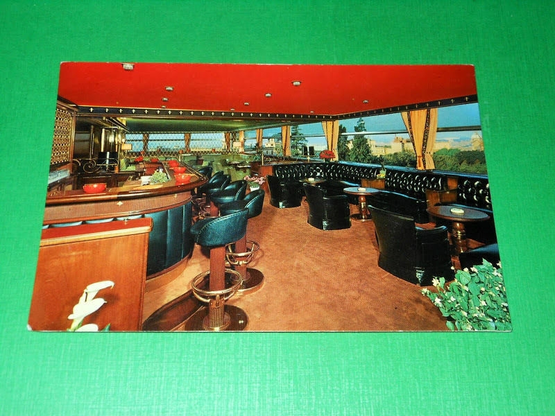 Cartolina Roma - Hotel Eden - Bar panoramico 1965 ca.