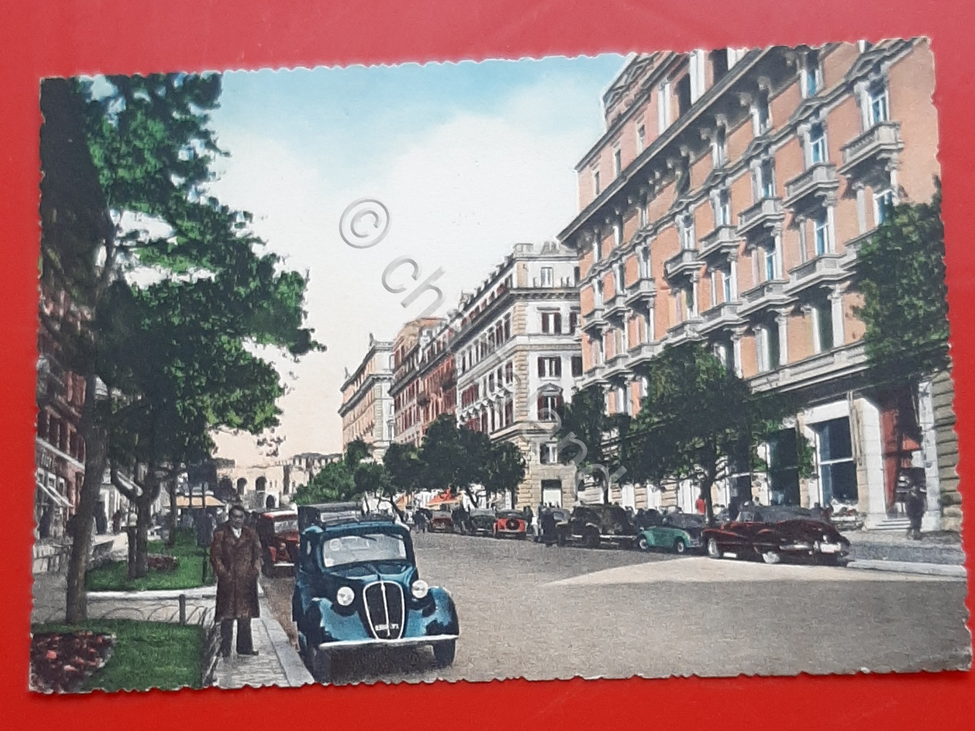 Cartolina Roma - Via Veneto - 1956