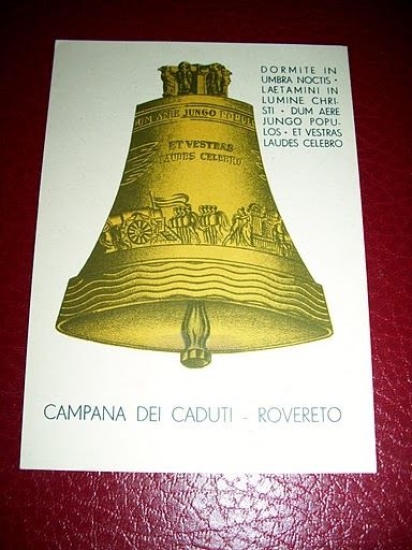 Cartolina Rovereto - Campana dei Caduti 1950 ca