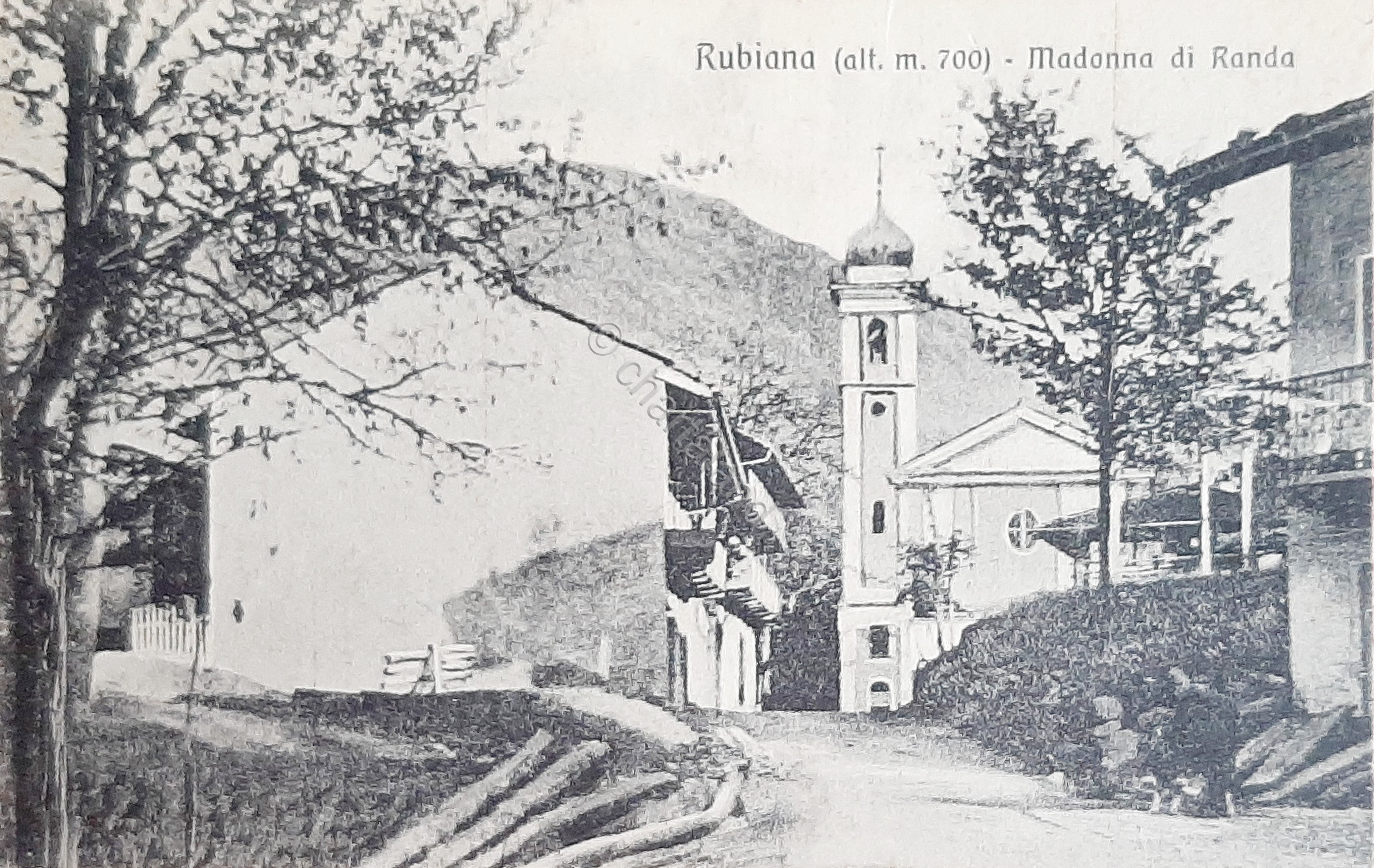 Cartolina Rubiana - Madonna di Randa - 1936