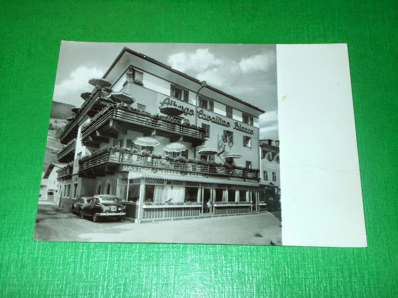 Cartolina S. Candido - Albergo Cavallino Bianco 1955 ca.