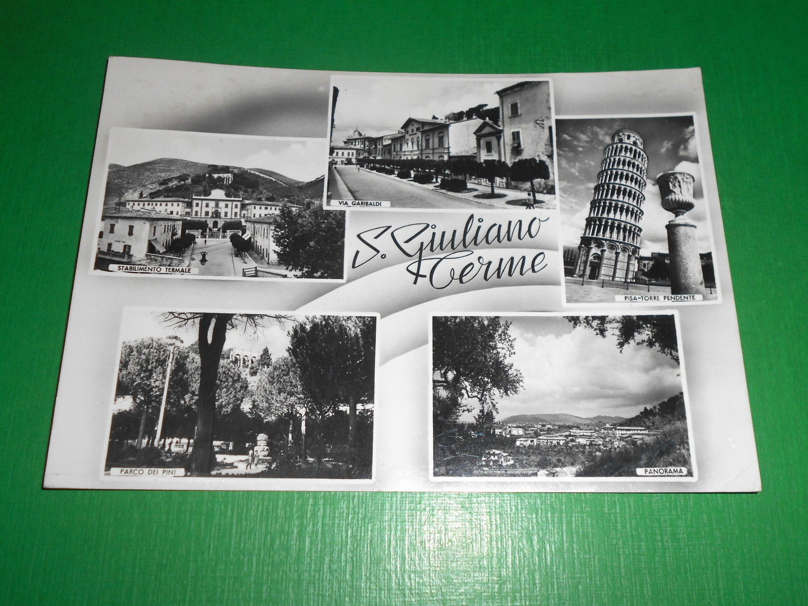 Cartolina S. Giuliano Terme - Vedute diverse 1961.