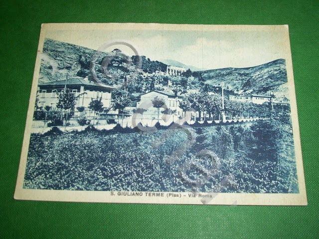 Cartolina S. Giuliano Terme ( Pisa ) - Via Roma …