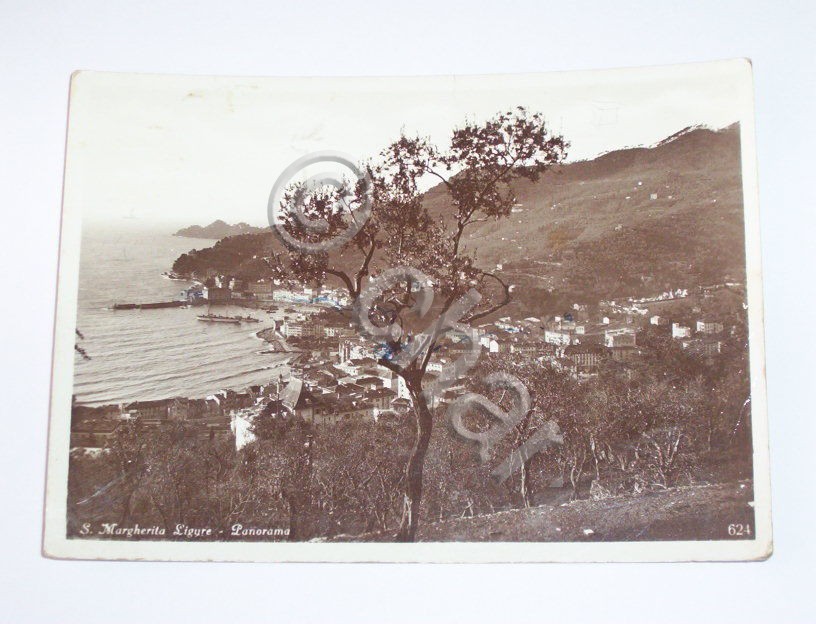 Cartolina S. Margherita Ligure - Panorama 1934.