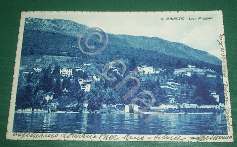 Cartolina S. Maurizio - Lago Maggiore - Panorama 1949.