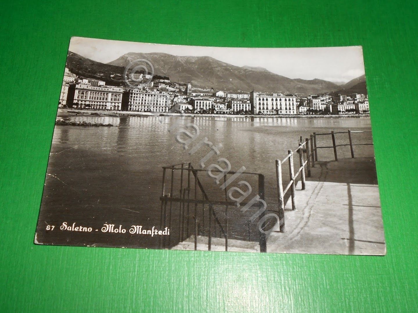 Cartolina Salerno - Molo Manfredi 1955 ca.