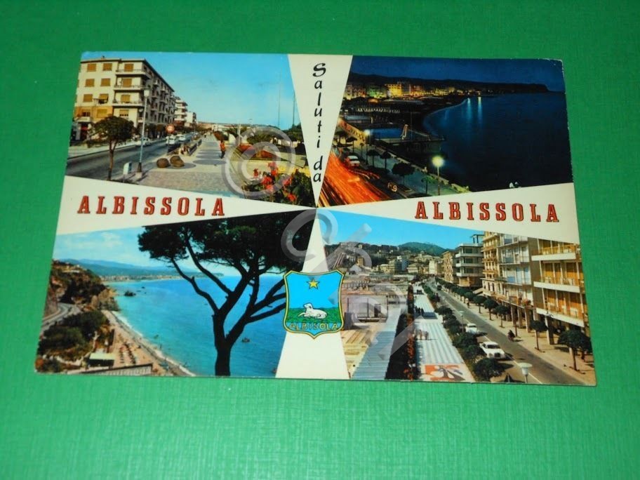 Cartolina Saluti da Albissola - Vedute diverse 1970.