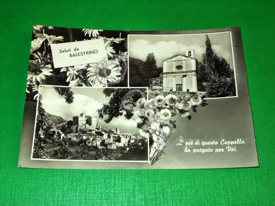 Cartolina Saluti da Balestrino - Vedute diverse 1950 ca