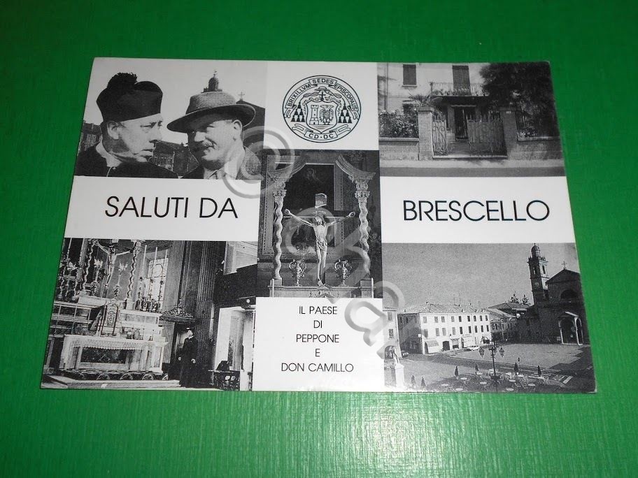 Cartolina Saluti da Brescello - Scene tratte dal film "Don …