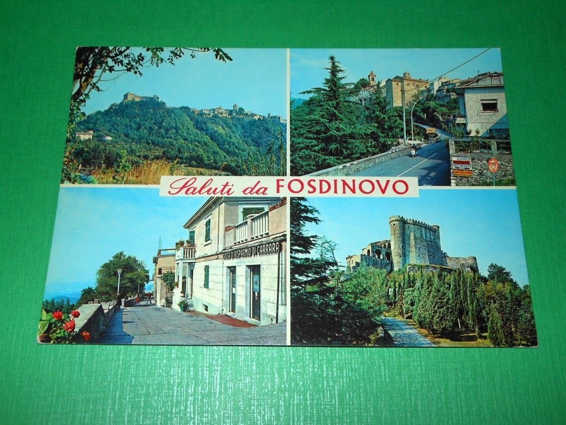 Cartolina Saluti da Fosdinovo - Vedute diverse 1975 ca.