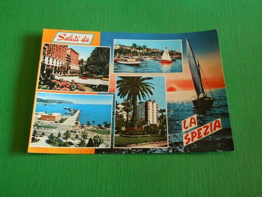 Cartolina Saluti da La Spezia - Vedute diverse 1968.