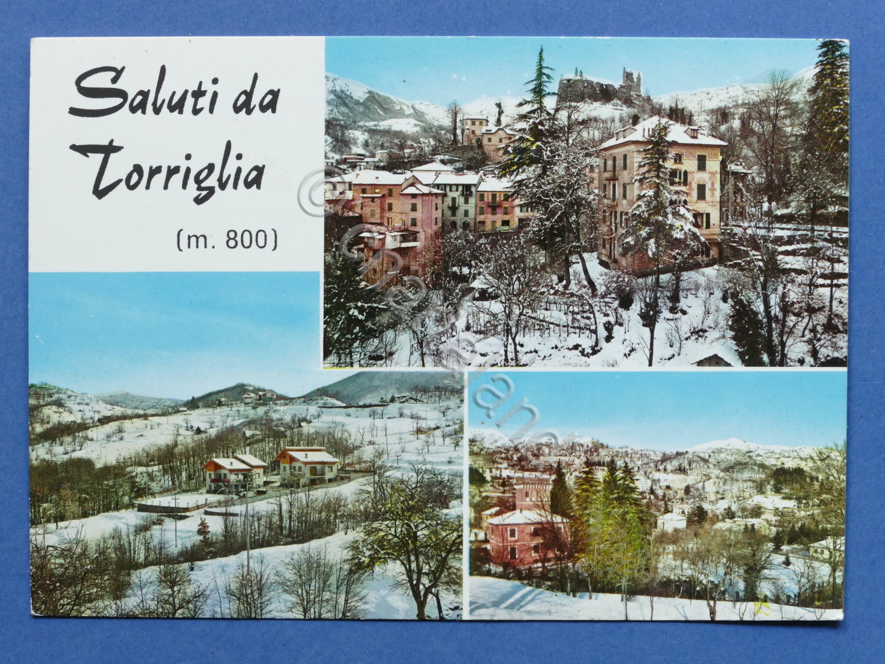 Cartolina Saluti da Torriglia - Varie vedute invernali - 1965 …