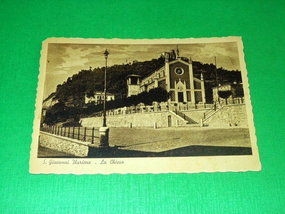 Cartolina San Giovanni Ilarione - La Chiesa 1942.