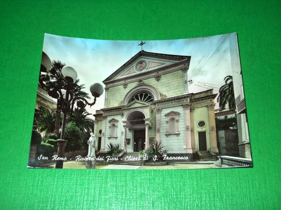 Cartolina San Remo - Chiesa di S. Francesco 1955 ca.