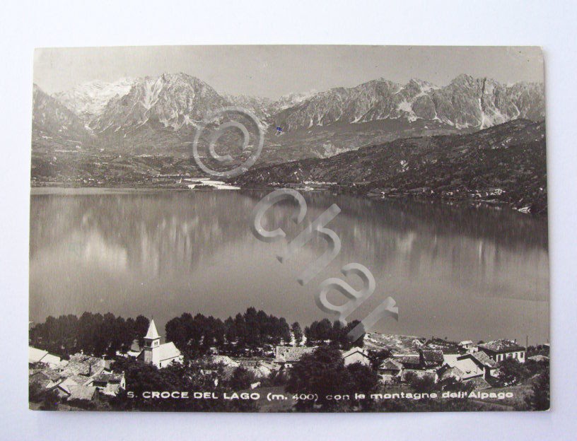 Cartolina Santa Croce del Lago (Belluno) - Veduta 1955