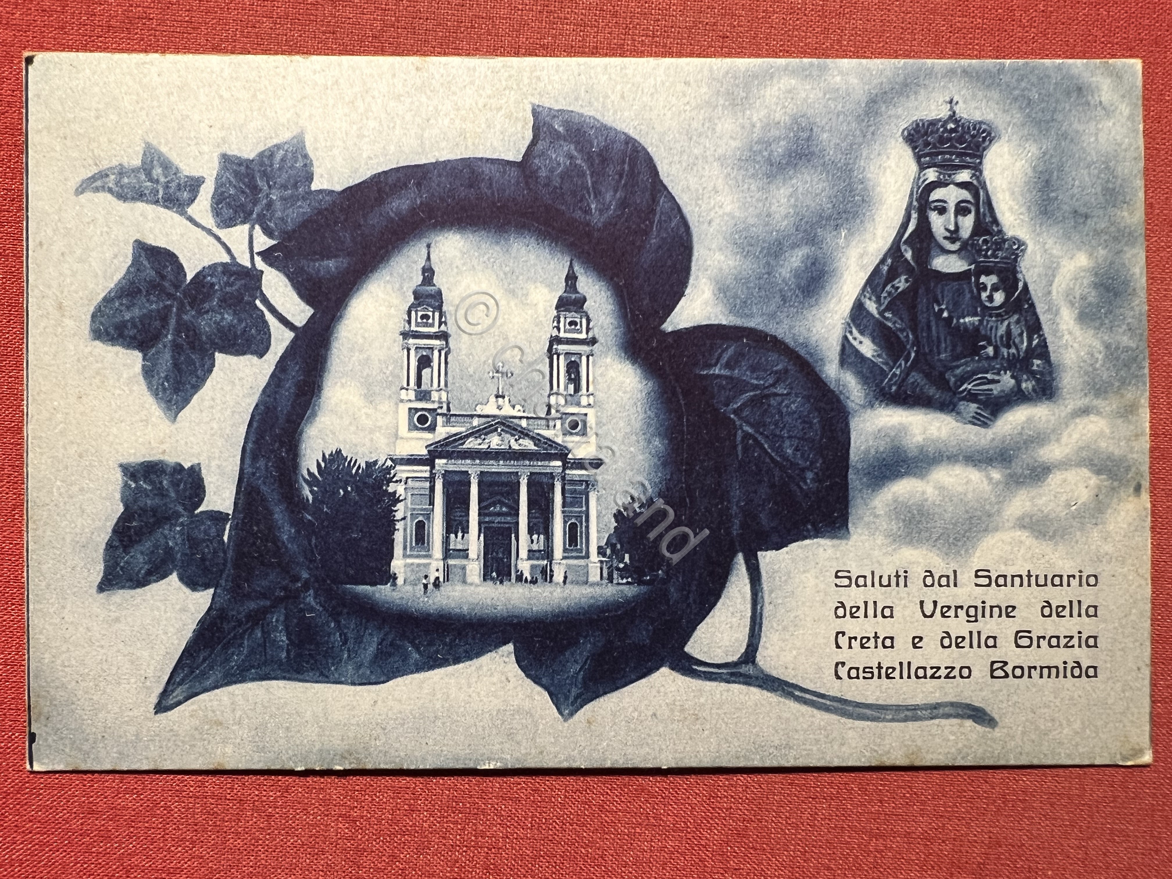 Cartolina Santuario della Vergine della Creta e Grazia, Castellazzo Bormida …