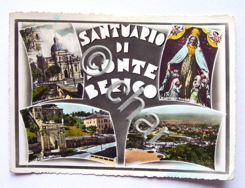 Cartolina Santuario di Monte Berico - vedute 1960 ca.