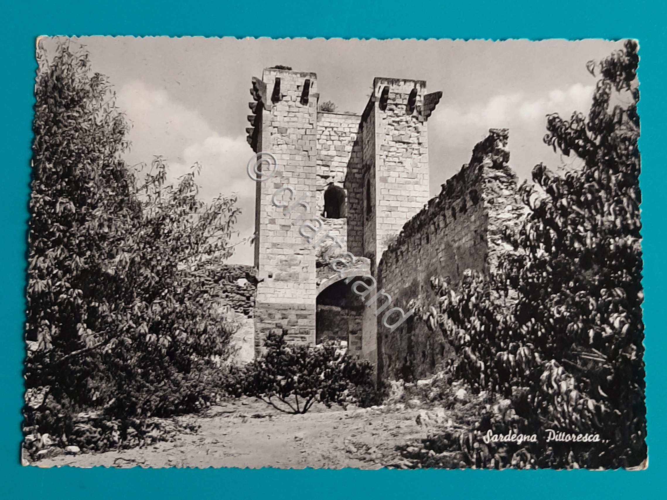 Cartolina Sardegna Pittoresca - Bosa - Castello Malaspina - 1958