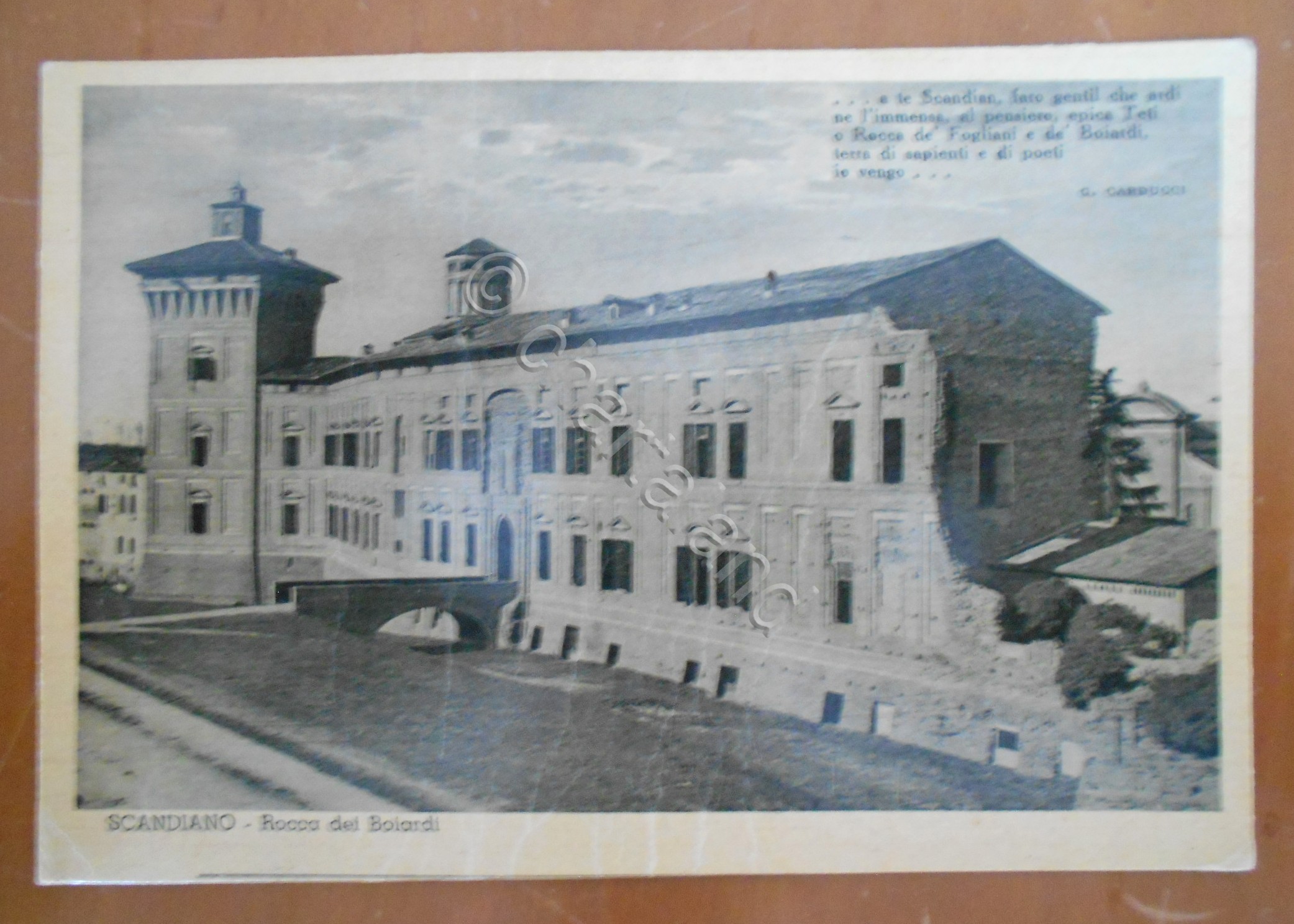 Cartolina Scandiano - Rocca dei Boiardi - 1950 ca.