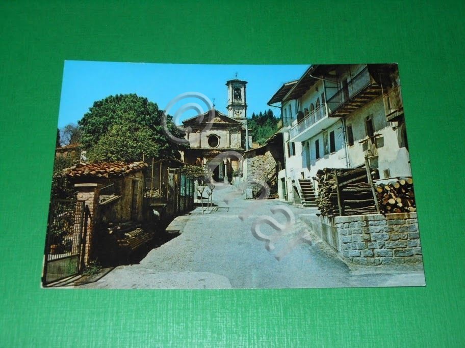 Cartolina Selve Marcone ( Biella ) - Chiesa e Via …