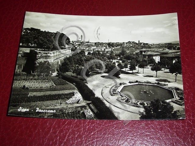 Cartolina Siena - Panorama 1955.