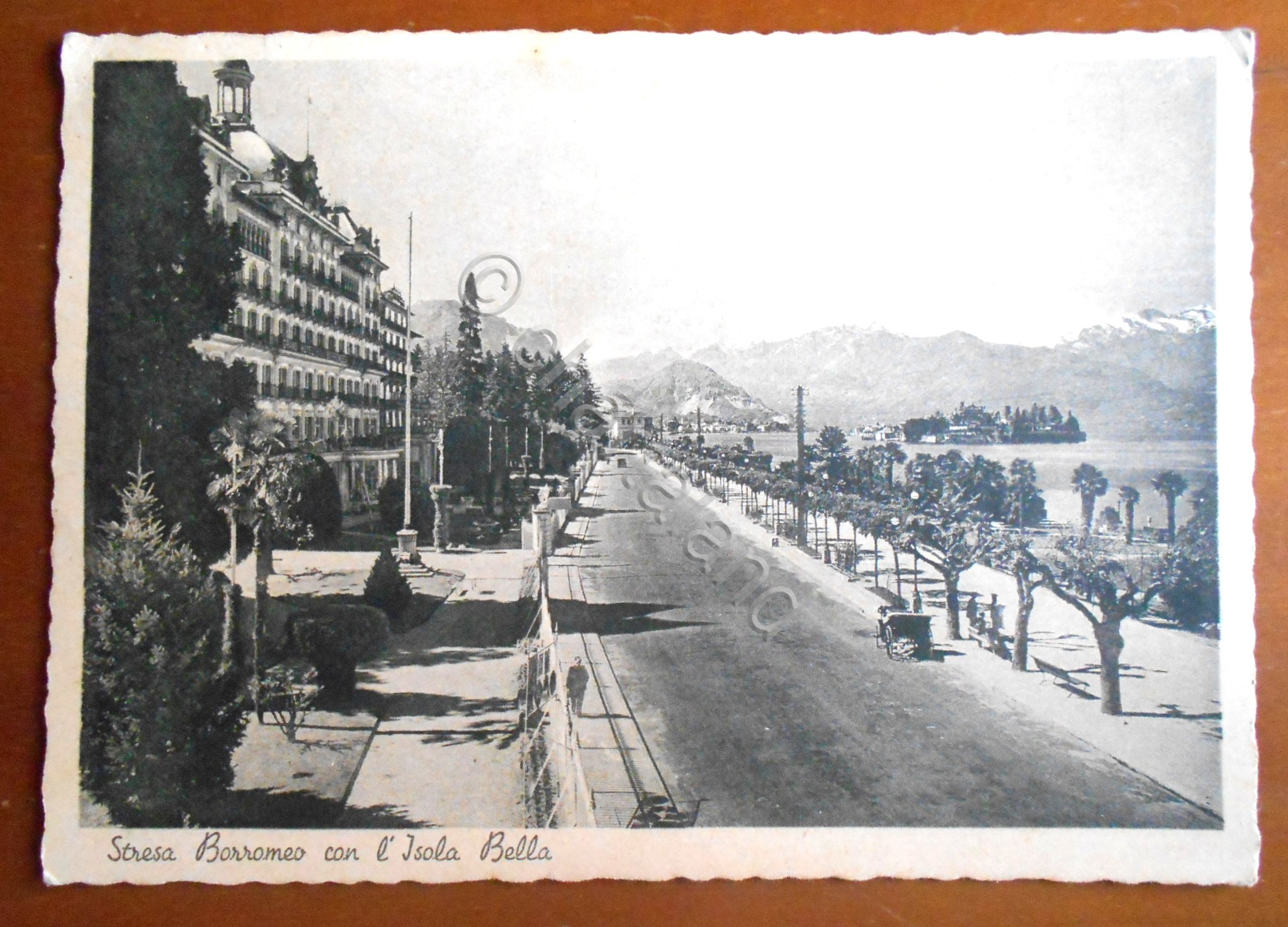 Cartolina Stresa Borromeo con l' Isola Bella - 1946