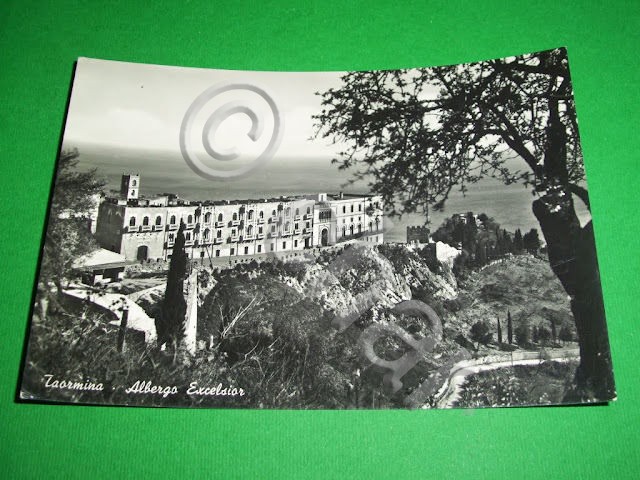 Cartolina Taormina - Albergo Excelsior 1950 ca