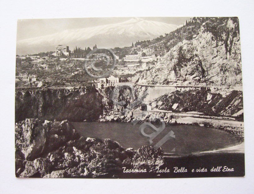 Cartolina Taormina - Panorama 1955