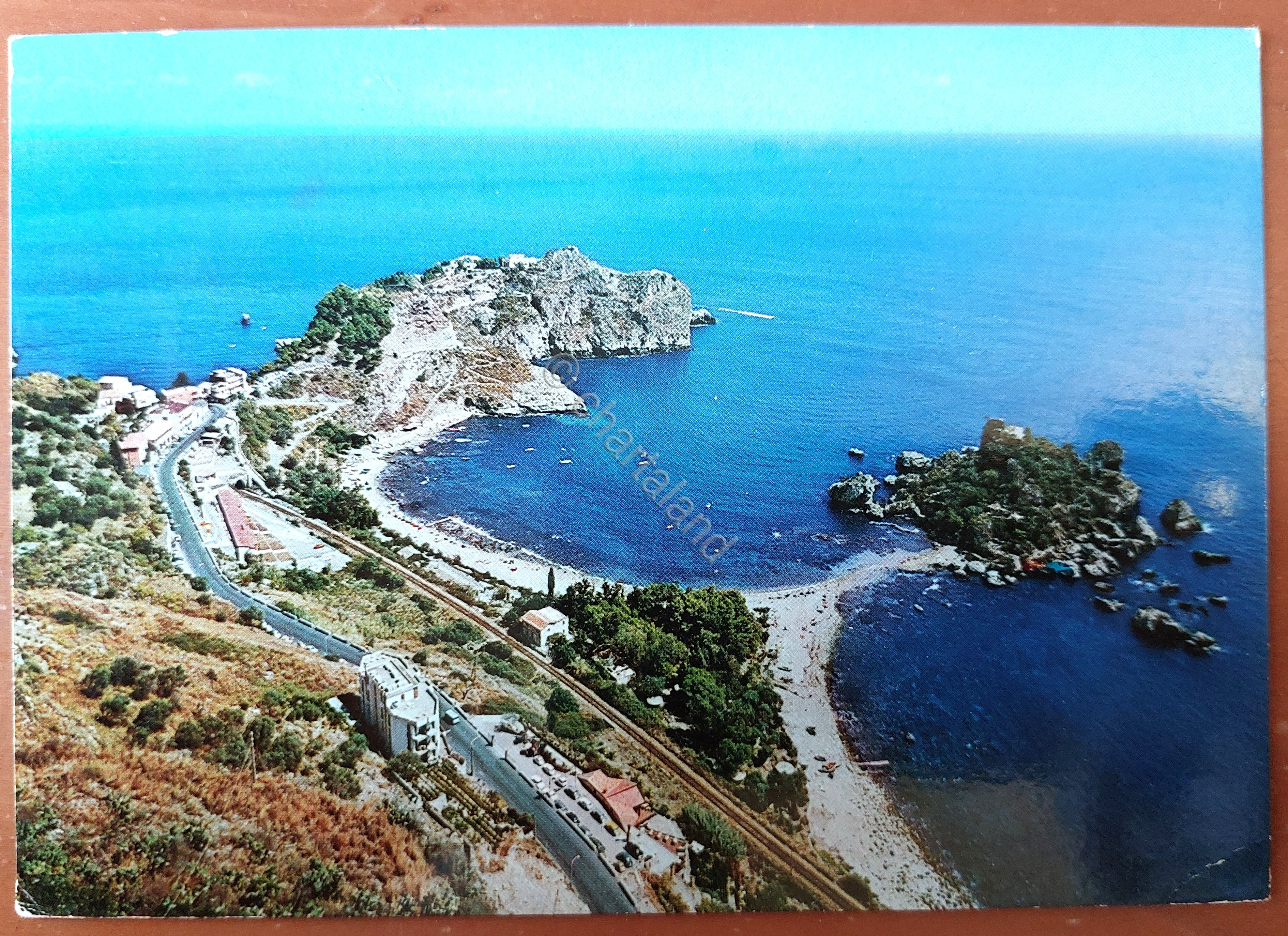 Cartolina Taormina Mare - Isola Bella e Capo S. Andrea …