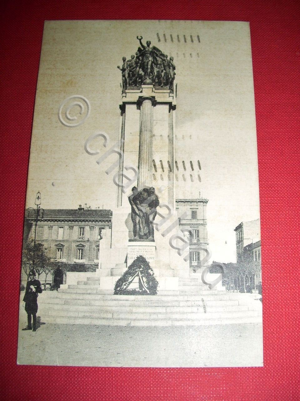 Cartolina Taranto - Monumento ai Caduti 1937.