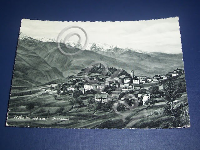 Cartolina Teglio ( Sondrio ) - Panorama 1957.