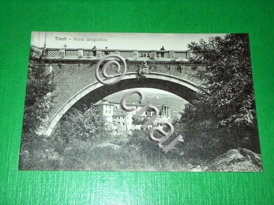 Cartolina Tivoli - Ponte Gregoriano 1910 ca.
