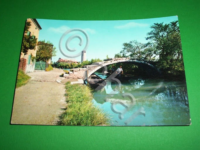 Cartolina Torcello - Ponte del Diavolo - nello sfondo la …