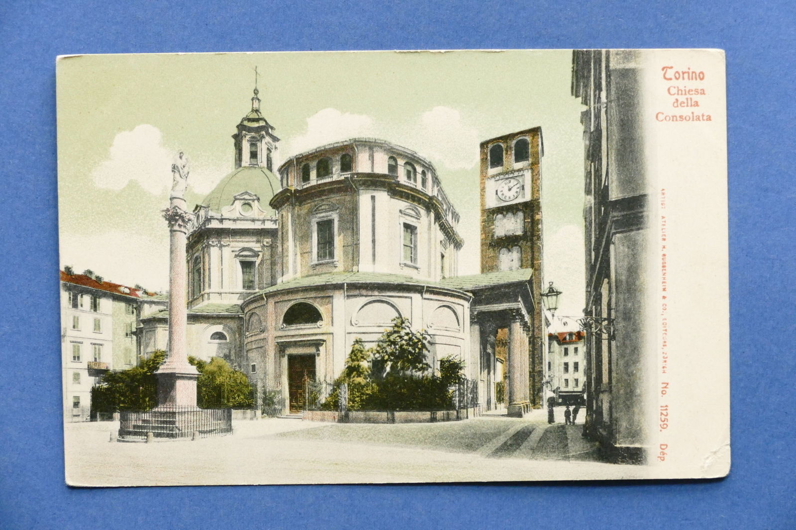 Cartolina Torino - Chiesa della Consolata - 1900 ca..