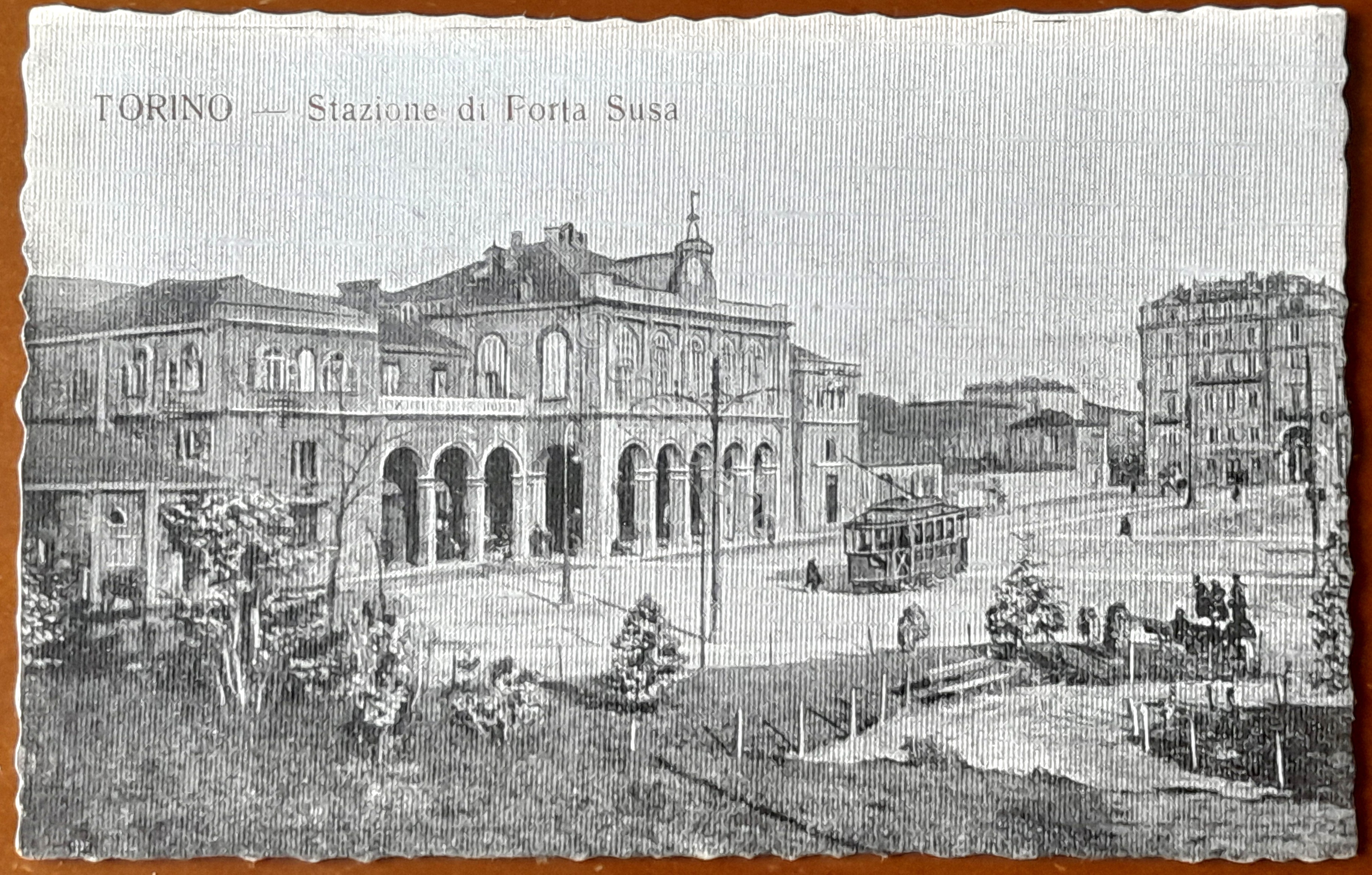 Cartolina Torino - Stazione di Porta Susa - 1920 ca.